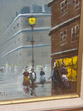 Painting of Parisian Street; Signed “Johson”