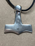 Sterling Viking Pendant on Adjustable Cord