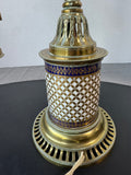 Antique Brass Argand Electric Converted Oil Lamp AS IS (READ DESCRIPTION CAREFULLY) (A)