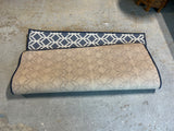 Machine Made Square Blue and White Rug, EE, 4 ft x 4 ft