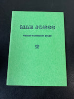 Mah Jongg Wright-Patterson 1963 Rules Book (3 AVAILABLE PRICED INDIVIDUALLY AT $10 EACH)
