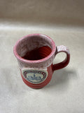 Red Colonial Williamsburg Deneen Pottery Coffee Mug