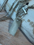 Chicos Long Multi-Layered Silver Tone Kellen Necklace