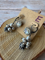 (E) Pair of Silver Tone Earrings