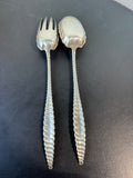 2-Piece Engraved Sterling Silver Serving Set
