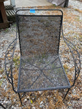 Black Cast Iron Outdoor Furniture Set, Four Pieces
