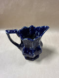 Blue Agate Spongeware Bennington Pottery Pitcher