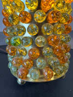 MCM Retro Cracked Glass Marble Cylinder Lamp (WORKS)