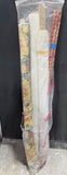 Floral & Plaid 4-Piece Partial Upholstery Fabric Rolls