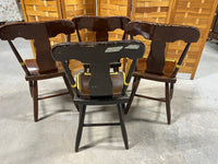 Set of 4 Vintage Painted Chairs