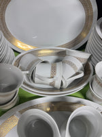 96-Piece Mikasa Tempo-Seventy Japan 5894 Midas Gold Filigree China Set