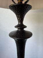 Textured Wrought Iron Table Lamp (WORKS)