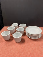 Williams-Sonoma Everyday White 12 PCs Cup And Saucer Set