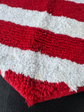 American Flag Heart Pile Bathroom Rug