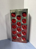 (A) Lot Of Rauch Red Glass Ornaments // 3 Boxes 14 In Each Box
