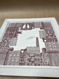 Brooklyn Square Salad Plate By Fishs Eddy