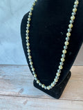 Marta Luz Faux White & Gray Vintage Pearl Necklace in Box