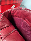 True Craft Faux Red Snakeskin Ankle Boots WOMEN’S SIZE 8.5