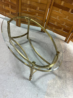Glass/Brass Coffee Table