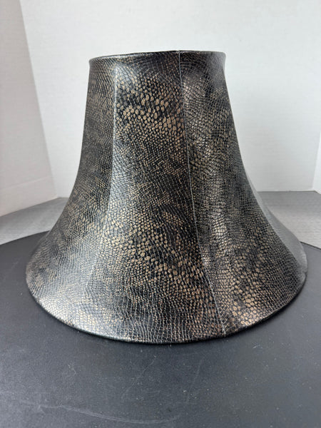 Faux Snakeskin Bell Lampshade