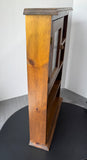 Wooden Vintage Wall Mount Cabinet with Pinched Tin Accent