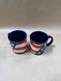 Otagiri American Flag Coffee Mugs - Pair