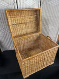 Woven Rattan & Bamboo Trunk