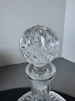 (B) Waterford Crystal Lismore Ships Decanter with Stopper
