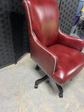 Adjustable Height Office Chair with Nail Head Details