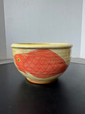 Thimble Mill Artist Signed Fish Glazed Pottery Bowl