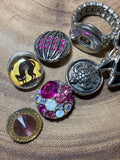 (B) Ring with Interchangeable Pop-On Covers (Elastic Band)