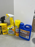 Cleaning Lot C. Most bottles at least half full