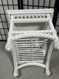 White Wicker Coffee Table