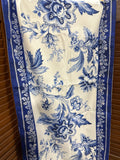 Williams Sonoma Blue And White Floral Table Runner (A)