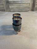 (A) Set Of 4 Footed Silver Plate Egg Cups