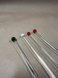 Set Of 4 Christmas Themed Drink Stirrers