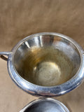 Silver Plate Soldered Serving Bowl With Handles