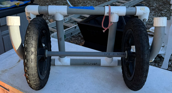 PVC Pipe Rolling Kayak Cart