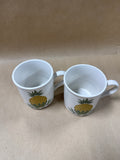 Williamsburg Pineapple Coffee Mugs - Pair