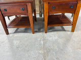 Mission Style End Tables/Night Stands (2)