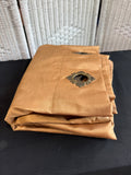 Pair of Chris Madden Gold Grommet Panels with Black Trim