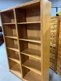 Double Bookcase with Adjustable Shelves***HEAVY ITEM***READ DETAILS ON PICK UP POLICY***