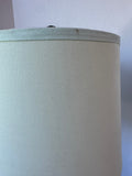 Brushed Nickel Stacked Spool Table Lamp (WORKS)