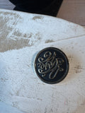 Weight Watchers Vintage Black Enamel Gold Tone Pin in Box
