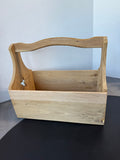 Wooden Carrying Crate with Star Cutouts