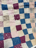 (E) Vintage Patchwork Hand Made Quilt