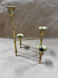 Gold Folding Candelabro — Holds 4 Candles