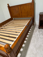 (C) Pottery Barn Kids Double Bed with Rails and Slats