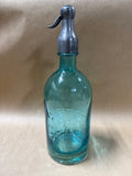 Blue Glass Martin & Freres Cie Soda Bottle With Trigger Spout (B)