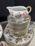 46-Piece Czechoslovakia CZE107 Floral China Set